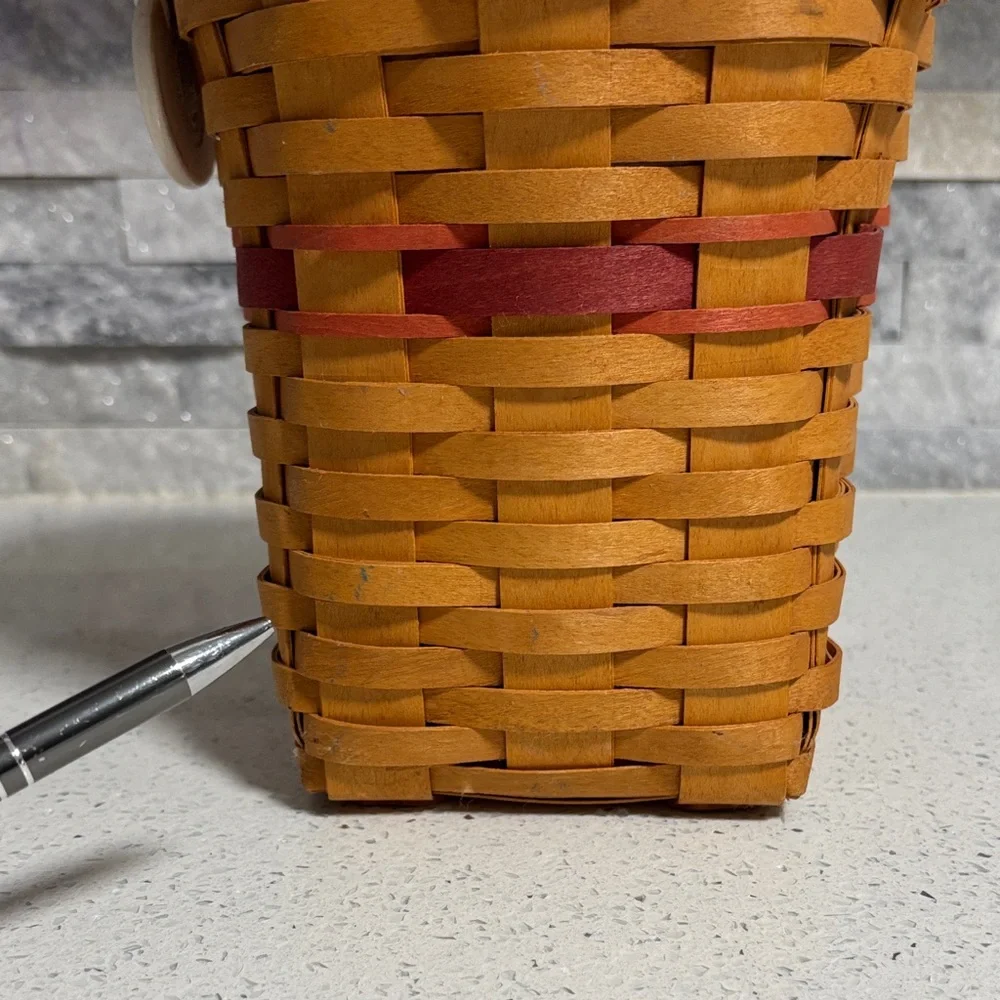Longaberger “Snapdragon” Handwoven in USA Basket Collectible Heirloom Signed
